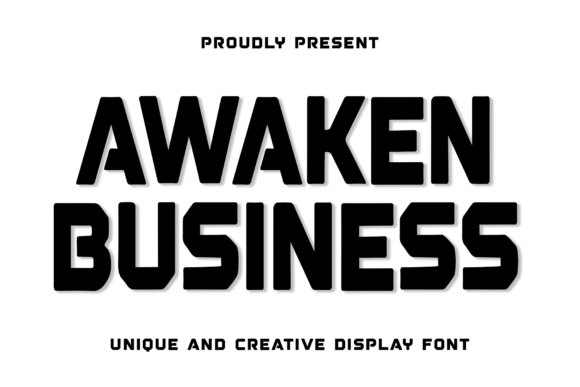 Awaken Business: A Festive Display Typeface for Holiday Web Design