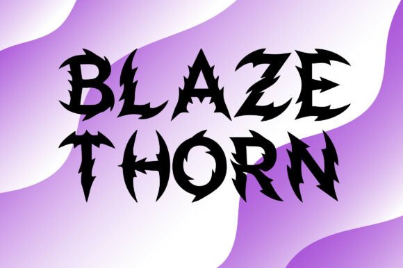 Blaze Thorn: The Display Typeface That Powers Edgy Campaigns