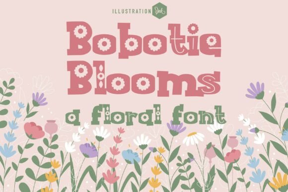 Bobotie Blooms Family: A Whimsical Display Font for Editorial Joy