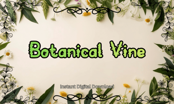 Botanical Vine: The Organic Typeface for Modern Web Design