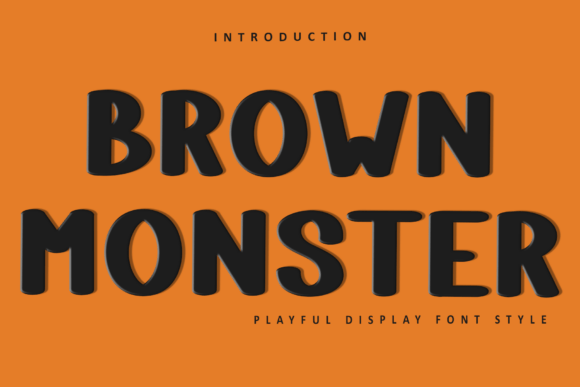 Brown Monster: The Festive Typeface for Handmade Holiday Brands