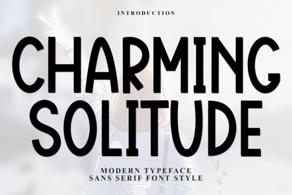 Charming Solitude: A Festive Display Typeface for Digital Brands