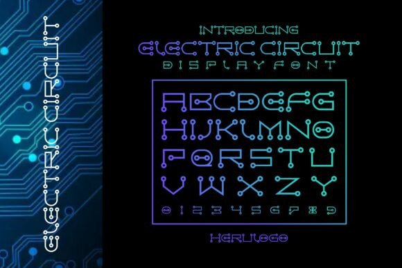 Circuit Electric: A Futuristic Typeface for Bold Editorial Design