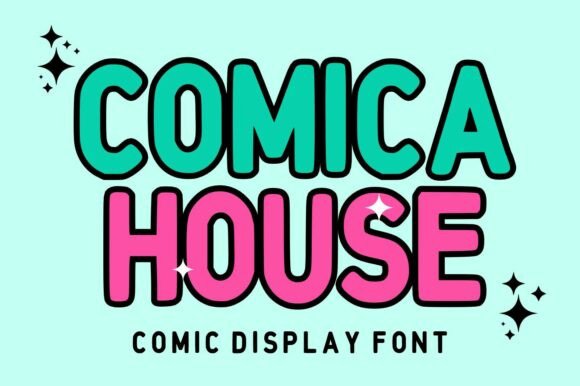 Comica House: A Bold Display Font for Playful Brand Identity