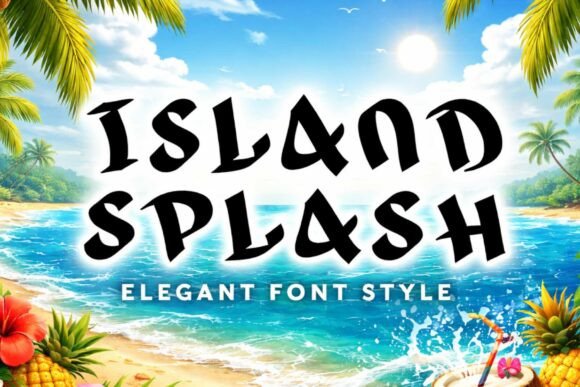 Island Splash: The Creative Font for Bold Business Branding