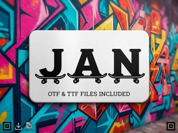 Jan – A Rebellious Display Font for Bold Branding