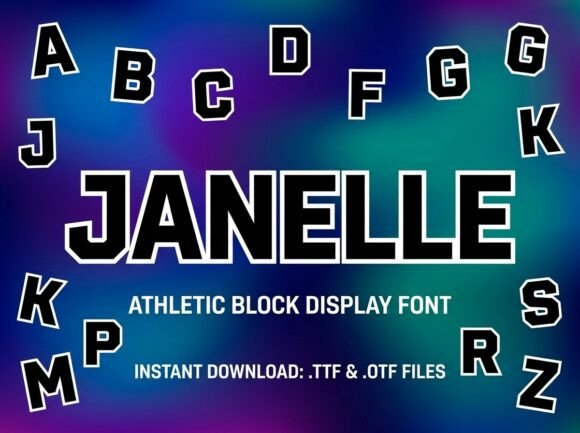 Janelle: A Bold Display Font for Editorial Elegance