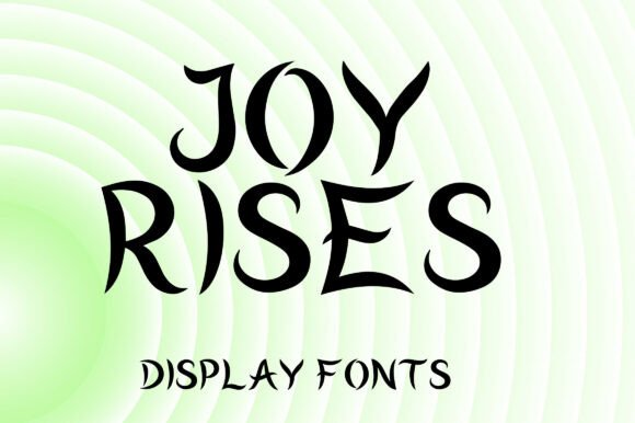 Joy Rises: The Display Typeface That Elevates Small Business Branding