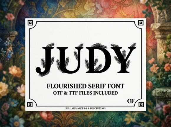 Judy: The Premium Display Font for Stronger Brand Identity