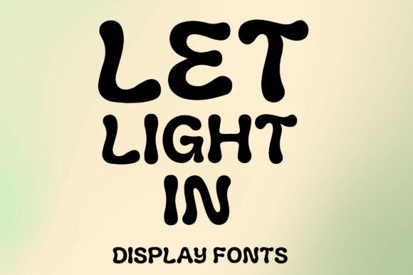 Let Light In: A Retro Wavy Display Font for Bold Branding