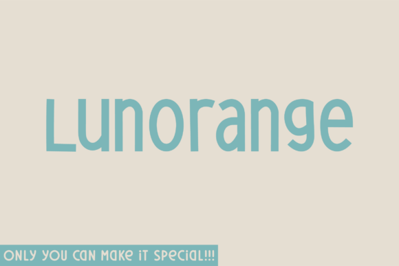 Lunorange: A Handwritten Display Typeface for Editorial Design