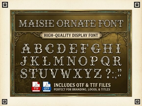Maisie: A Victorian Display Typeface for Editorial Elegance
