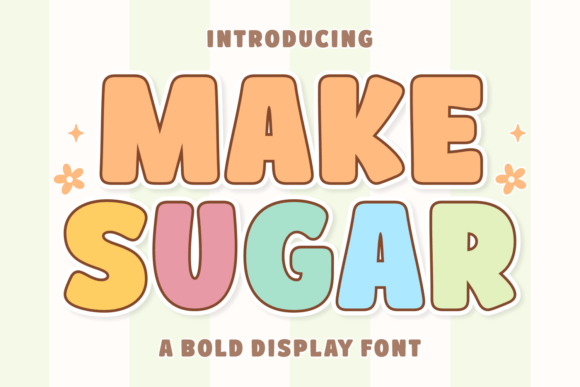 Make Sugar: A Bold Display Typeface for Editorial Design