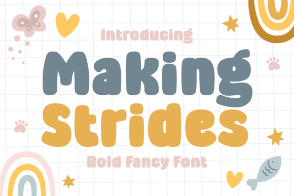 Making Strides: A Bold Display Typeface for Cozy Branding