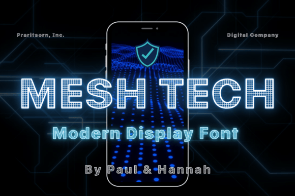 Mesh Tech: The Modern Display Typeface for Handmade Brands