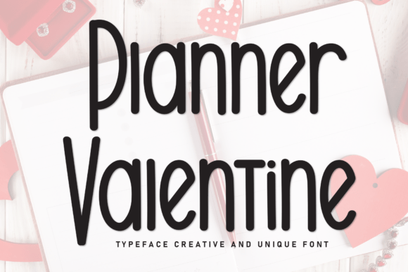 Planner Valentine: The Whimsical Display Font for Handmade Creators
