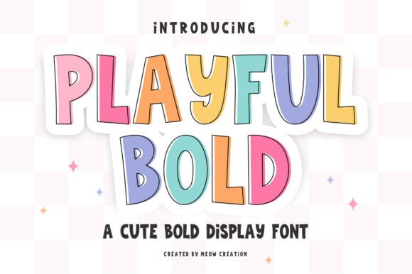 Playful Bold: The Creative Typeface for Vibrant Brand Identity