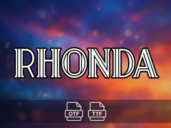Rhonda: A Decorative Font That Elevates Handmade Creations