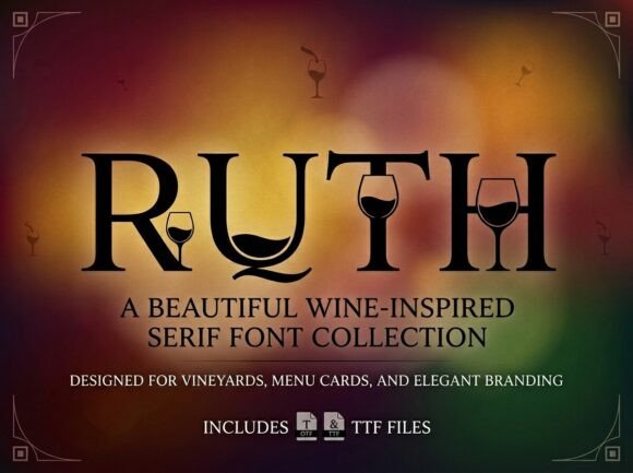 Ruth: The Stunning Display Typeface for Handmade Brands
