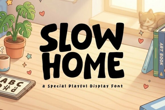 Slow Home: The Perfect Display Font for Handmade Crafts