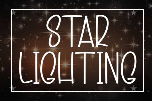 Star Lighting: A Whimsical Display Font for Creative Branding