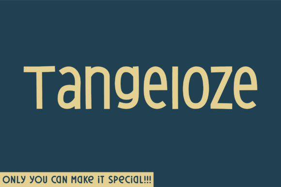 Tangeloze: The Handwritten Display Font for Modern Web Design