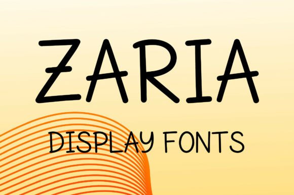 Zaria: The Playful Display Font for Handmade Creators
