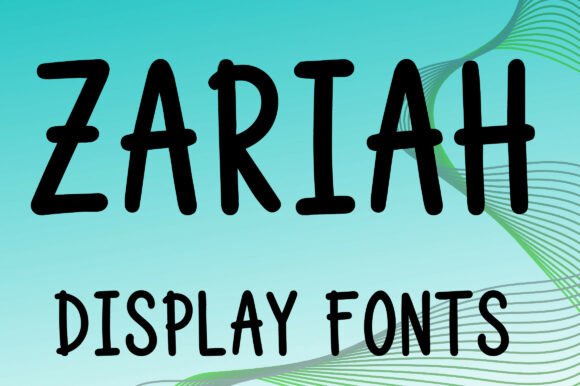 Zariah: The Playful Display Font for Modern Web Design
